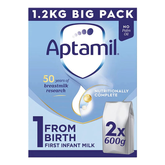 Aptamil 1 First Infant Baby Milk Formula Powder from Birth Big Pack 1200g