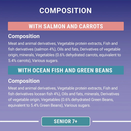 Purina One Senior 7+ Mini Fillets Salmon & Ocean Fish Wet Cat Food 8 x 85g