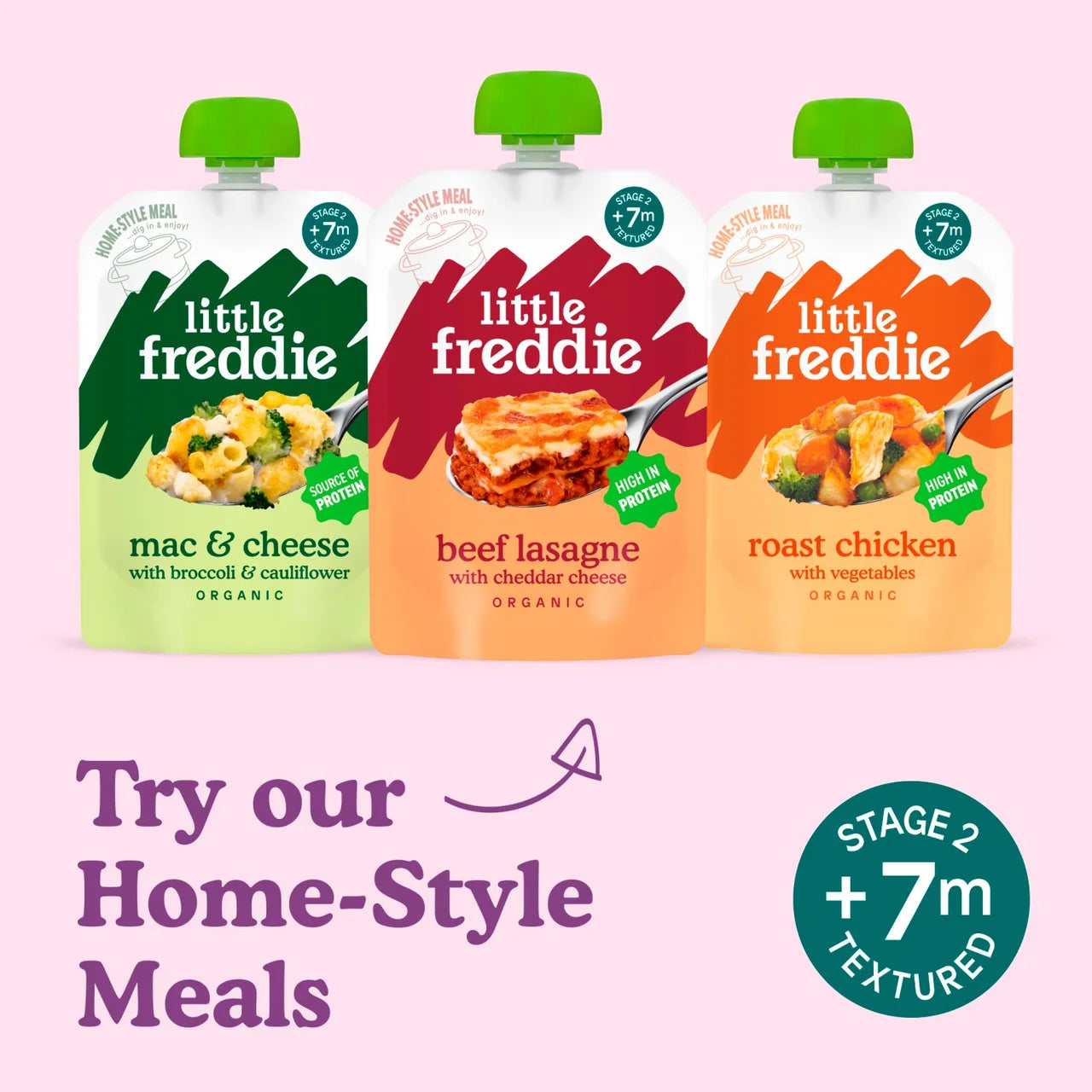 Little Freddie Peaches & Raspberries Baby Food Pouch 6+ Months 100g