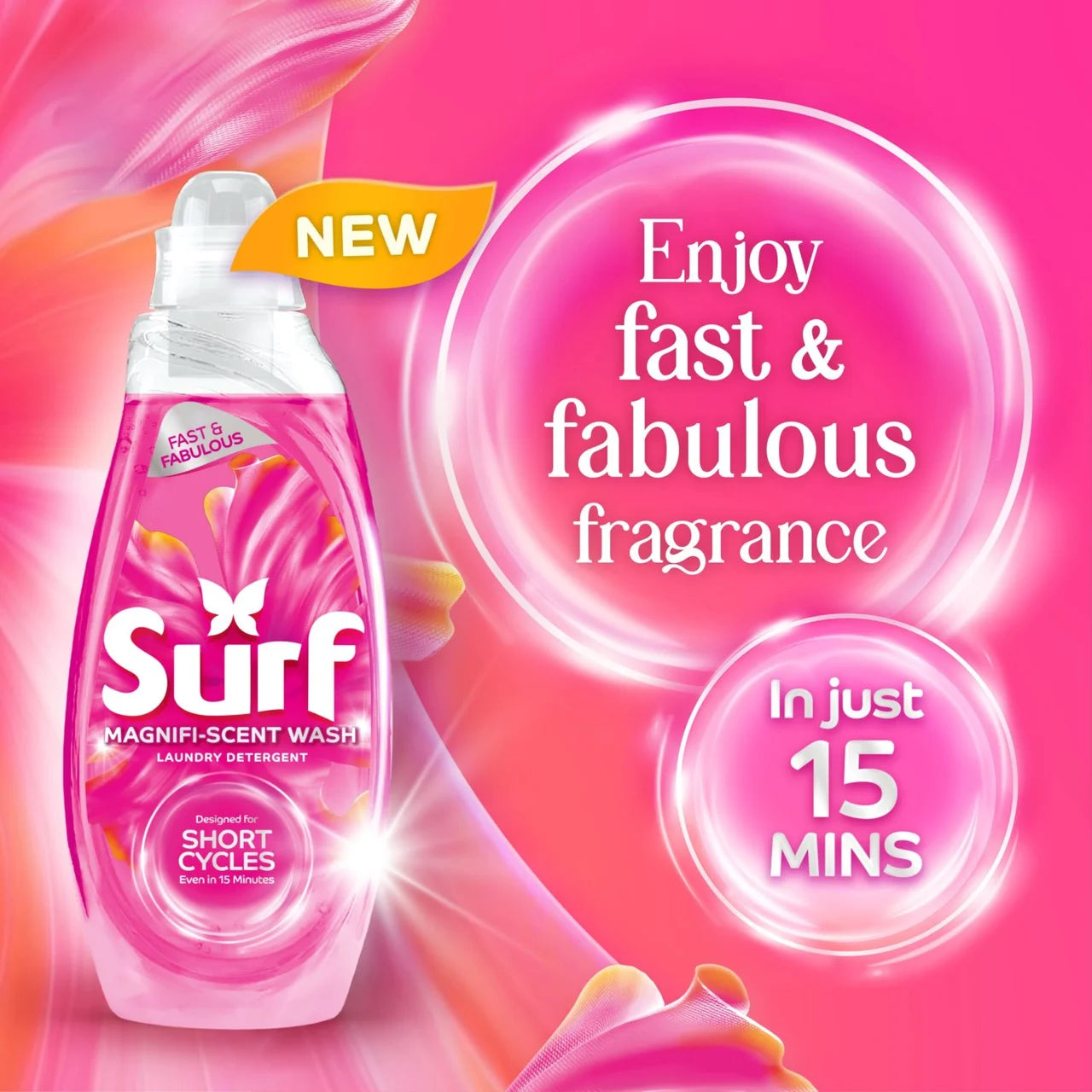 Surf Quick Wash Floral Fusion Laundry Detergent 55 Washes 837ml