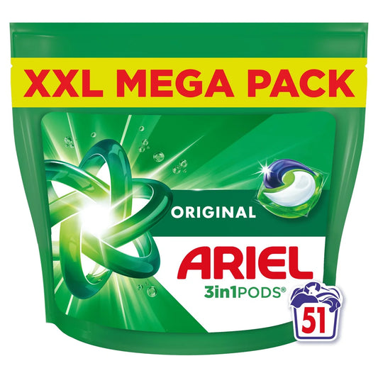 Ariel Original 4in1 Pods Washing Liquid Capsules 50 Washes