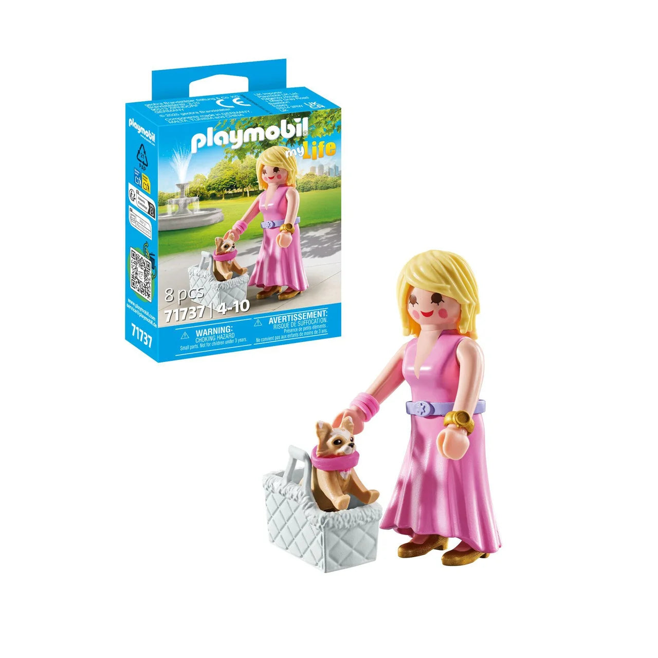 Playmobil 71737 My Life It-Girl with Chihuahua Collectible Set