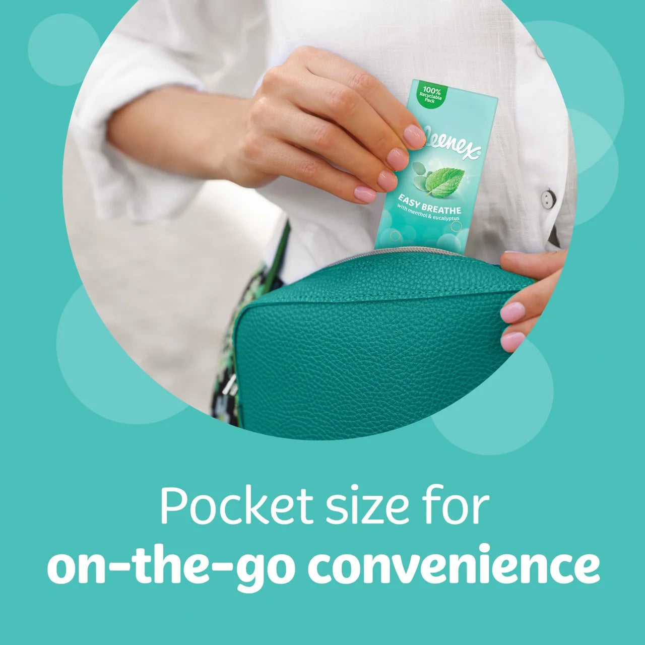 Kleenex Easy Breathe Tissues Pocket Pack 6 x 9 per pack
