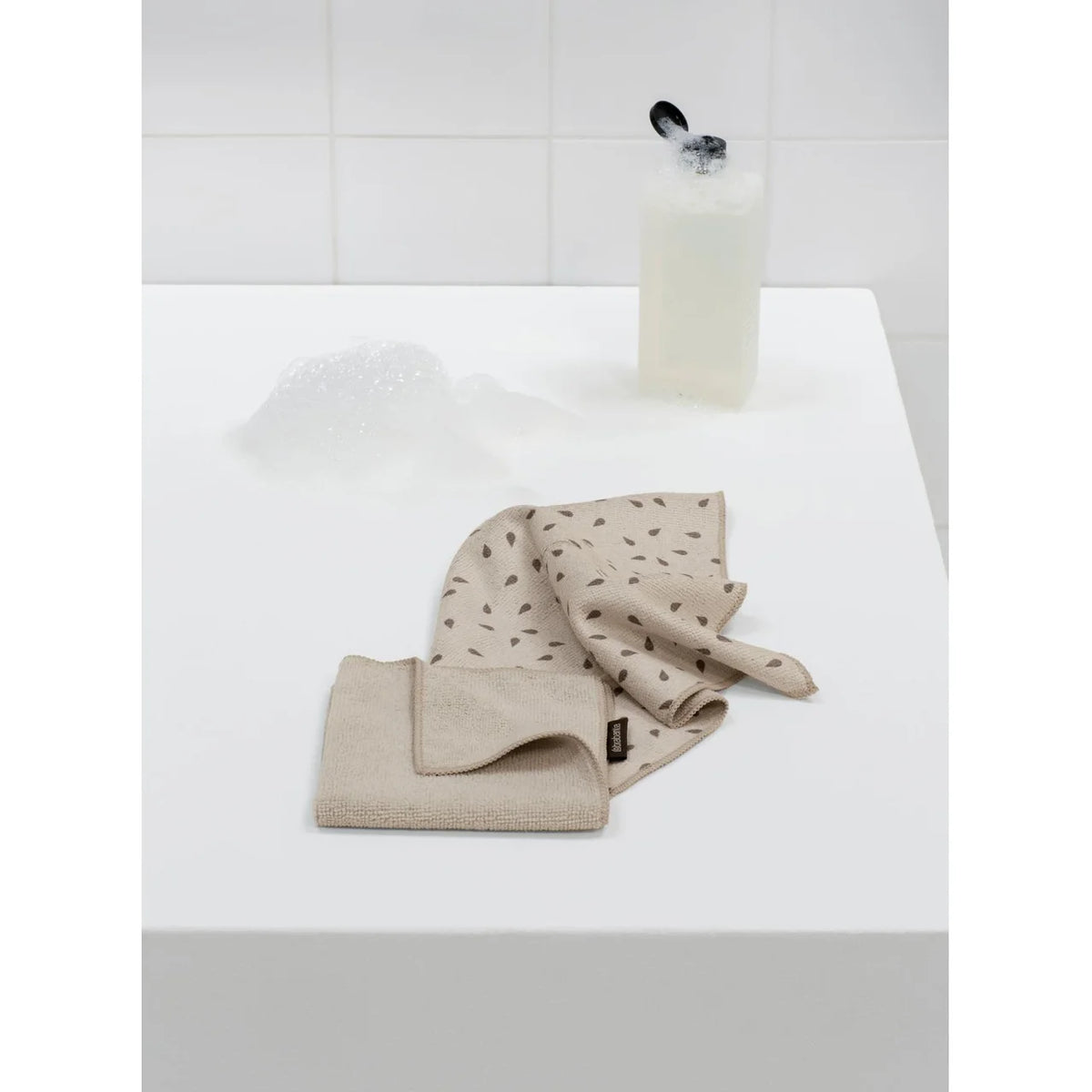 Brabantia Microfibre Dish Cloths Soft Beige 2 per pack