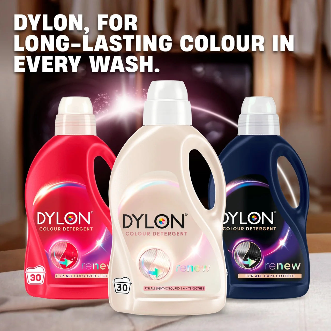 Dylon Renew Colour Detergent - Light & White Clothes 30 washes