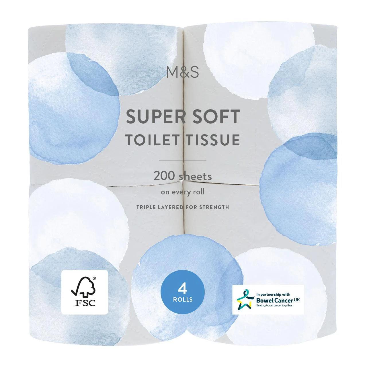 M&S Soft Toilet Tissue 4 per pack