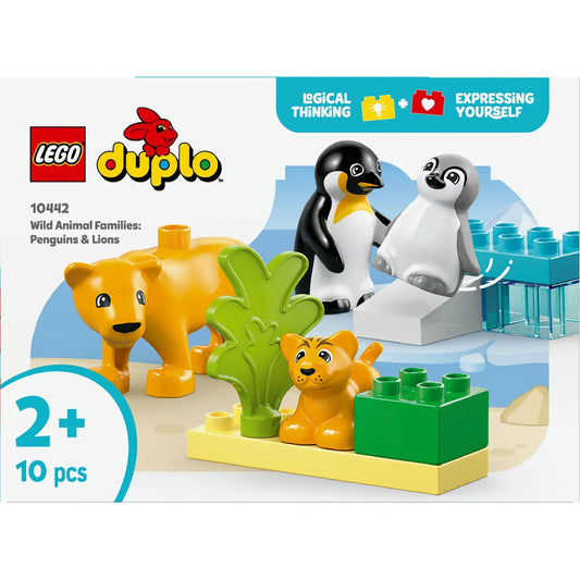 LEGO DUPLO Town Wild Animal Families - Penguins & Lions 10442 2+