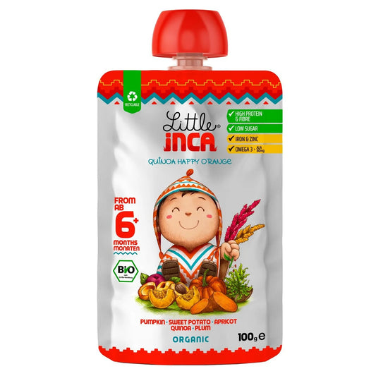 Little Inca Quinoa Happy Orange Baby Food Pouch 6 months+