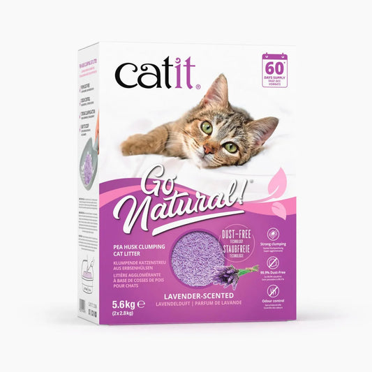 Catit Go Natural Pea Husk Litter, Lavender 5.6kg