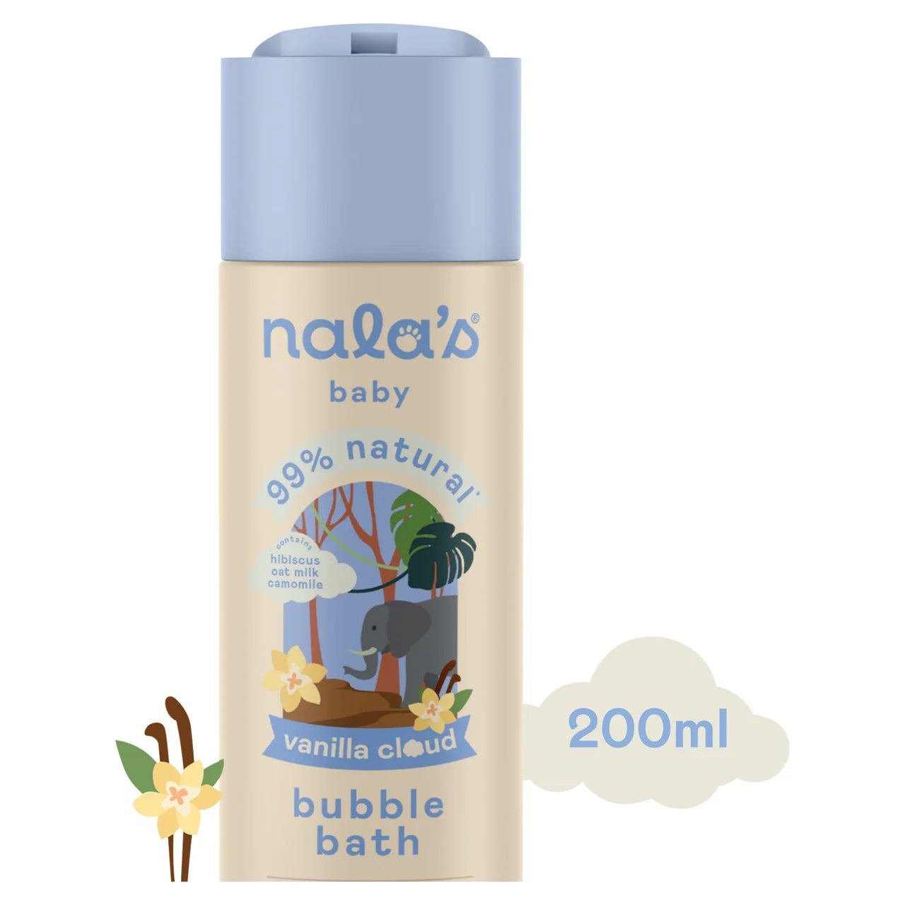 Nala's Baby Bubble Bath Vanilla Cloud 200ml