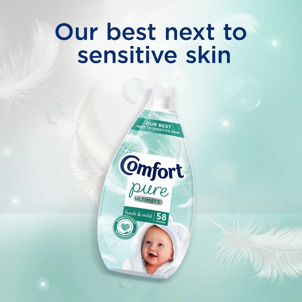 Comfort Pure Ultimate Fresh & Mild UltraConcentrated Fabric Conditioner 58W 870ml