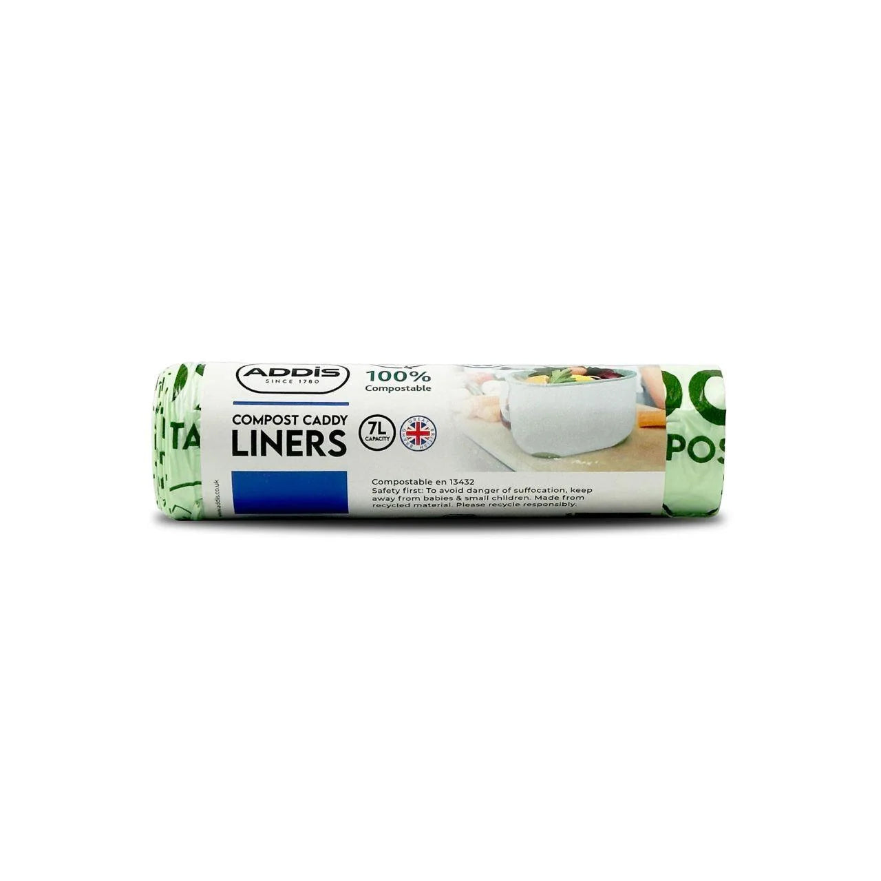 Addis 7 Litre 100% Compostable Compost Food Caddy Liners 20 per pack