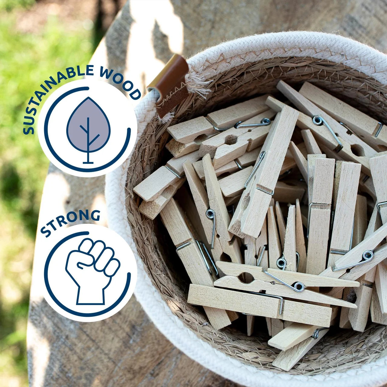 Sorbo Wooden Pegs 36 per pack