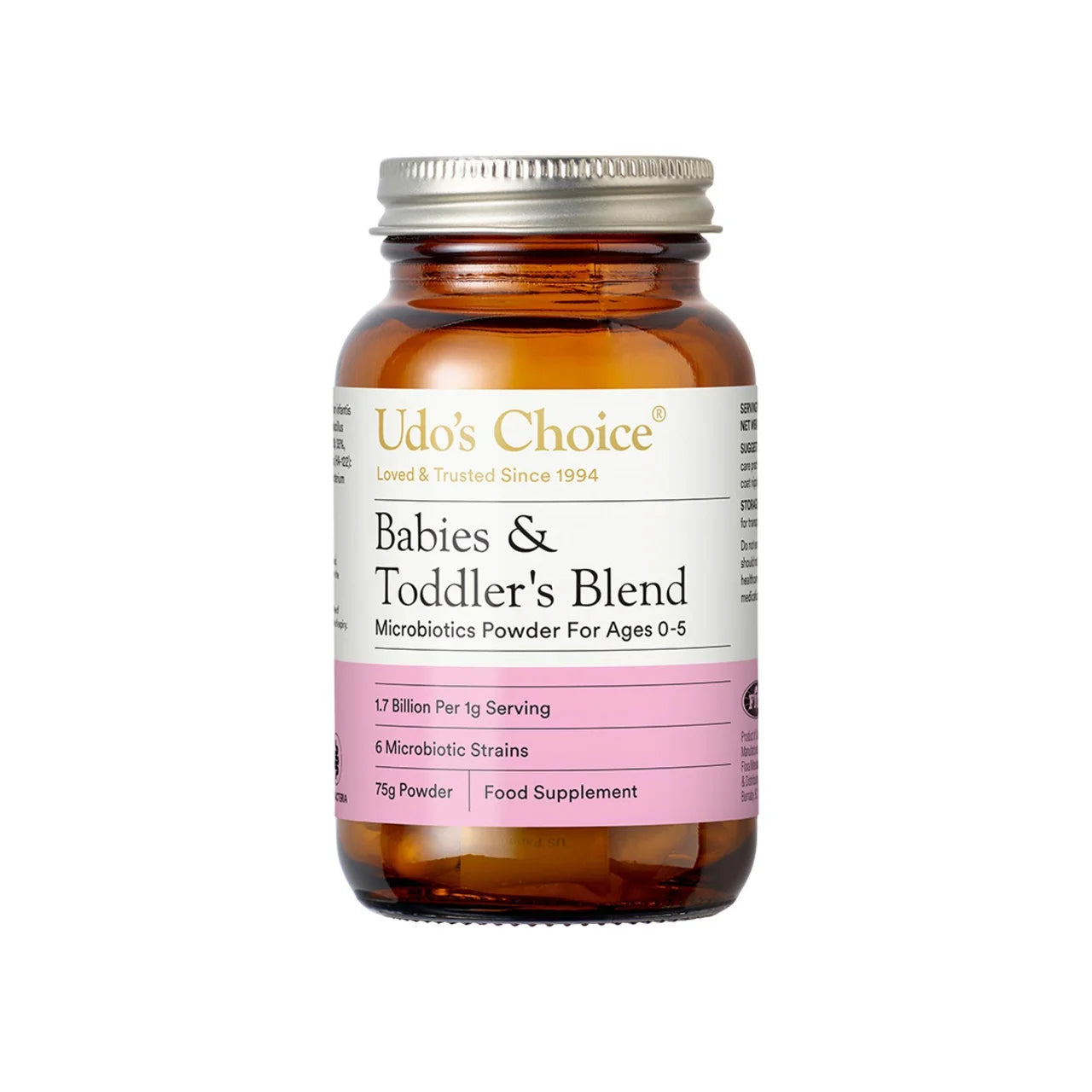 Udo's Choice Babies & Toddler's Blend Microbiotic Supplement Powder 0-5yrs , 75g
