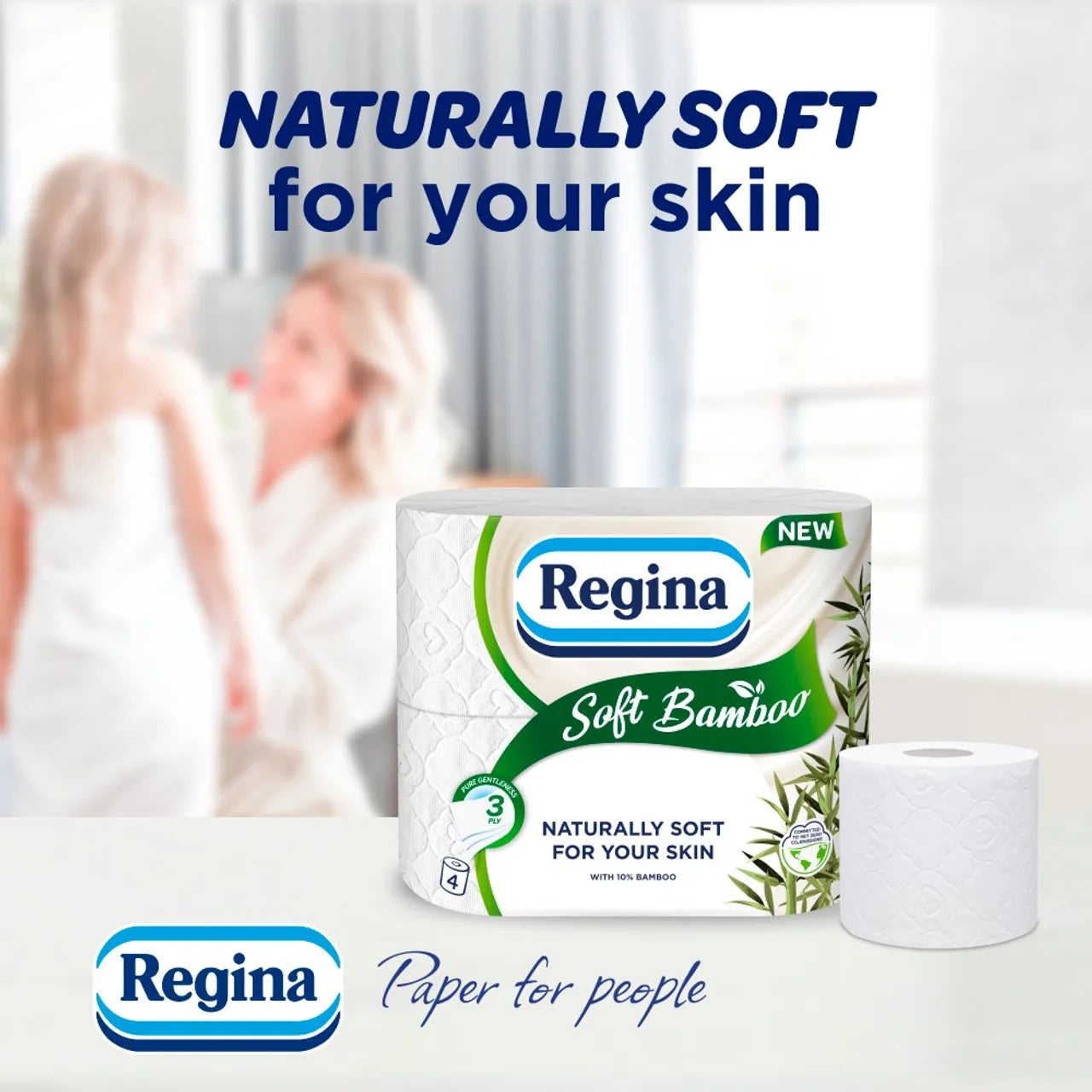 Regina Soft Bamboo Toilet roll 4 per pack