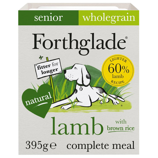 Forthglade Senior Natural Brown Rice Wet Dog Food Lamb 7 yrs+ 395g