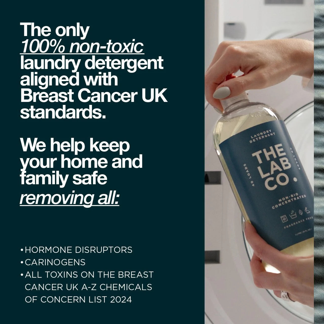 The Lab Co. Fragrance Free Non-Bio Laundry Detergent 1L