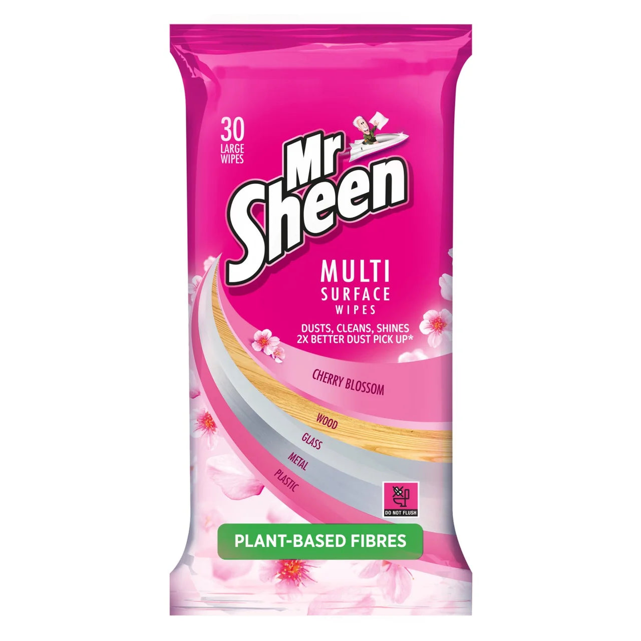 Mr Sheen Cherry Blossom Bio-Degradable Wipes 30 per pack