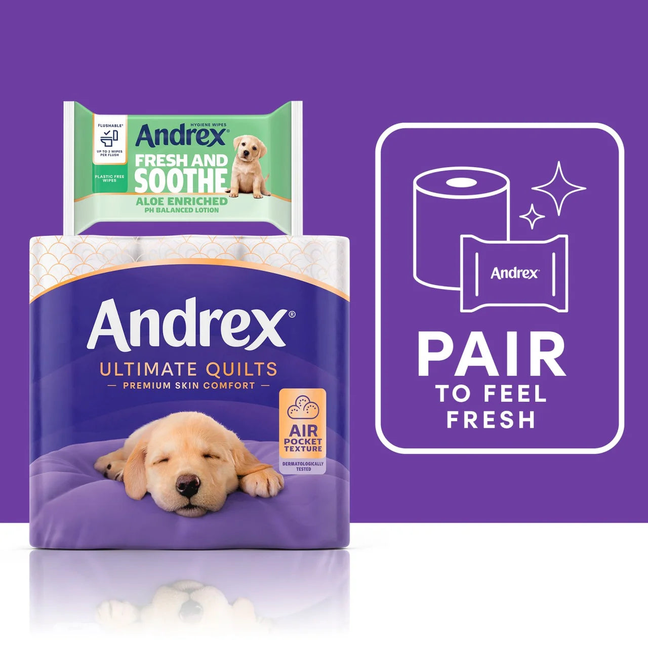 Andrex Ultimate Quilts Toilet Roll 4 per pack