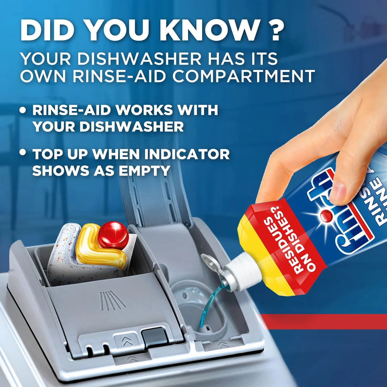 Finish Rinse & Shine Aid Lemon Scent 800ml