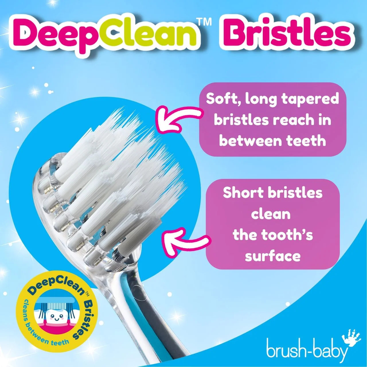 Brush-Baby KidzSonic Replacement Toothbrush Heads, 3-6 Yrs , 4 per pack