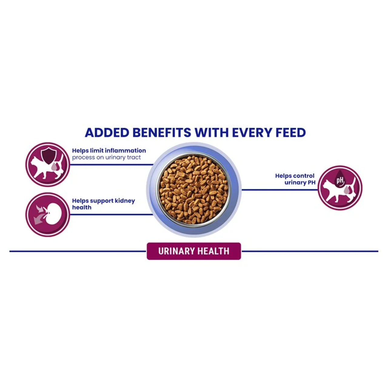 Purina One Urinary Health Chicken Dry Cat Food 750g