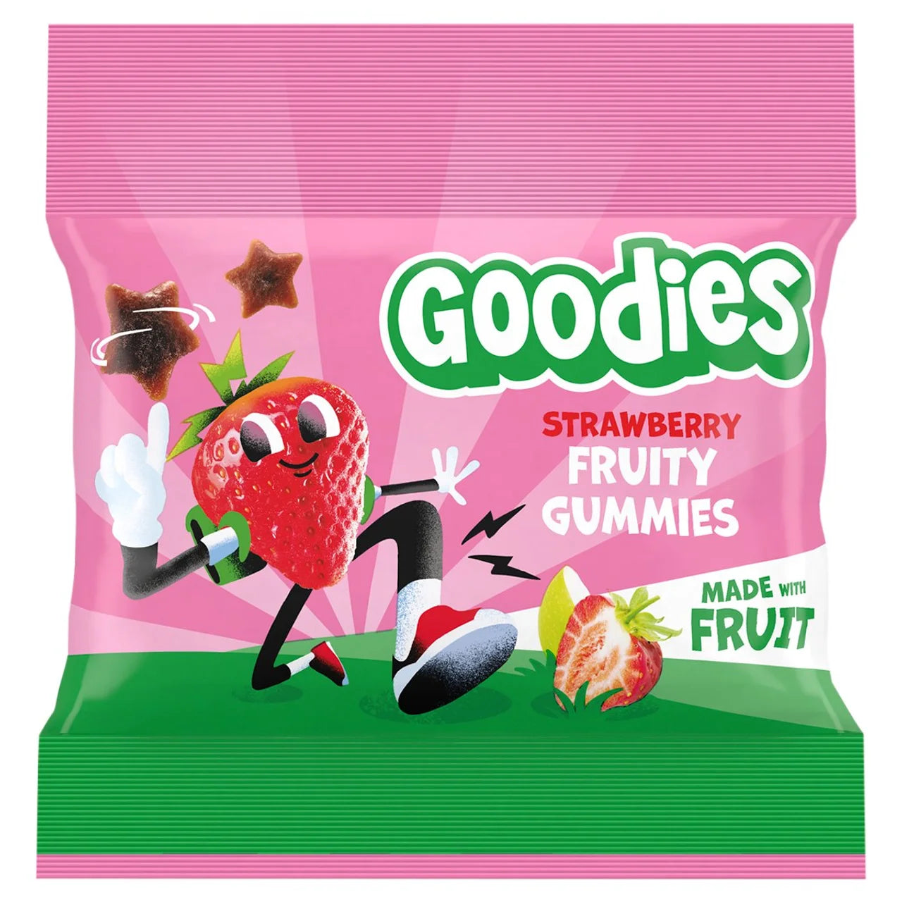 Goodies Strawberry Fruit Gummies Kids Snack 17g