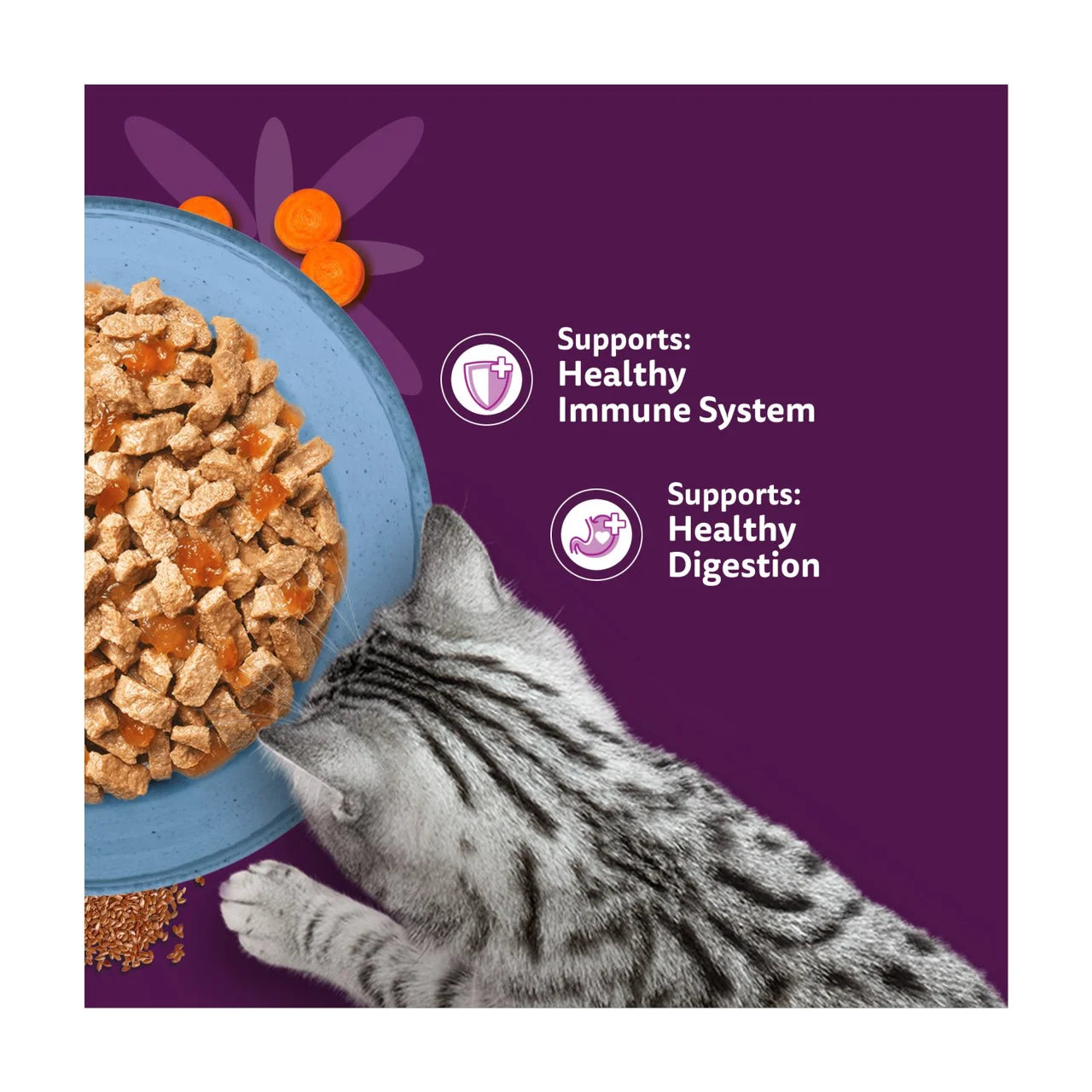 Whiskas 1+ Adult Wet Cat Food Superfoods with Fish in Jelly 6x50g