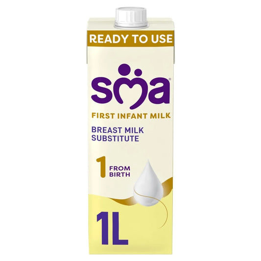 SMA 1 First Infant Baby Milk Premade Liquid Formula from birth 1 litre