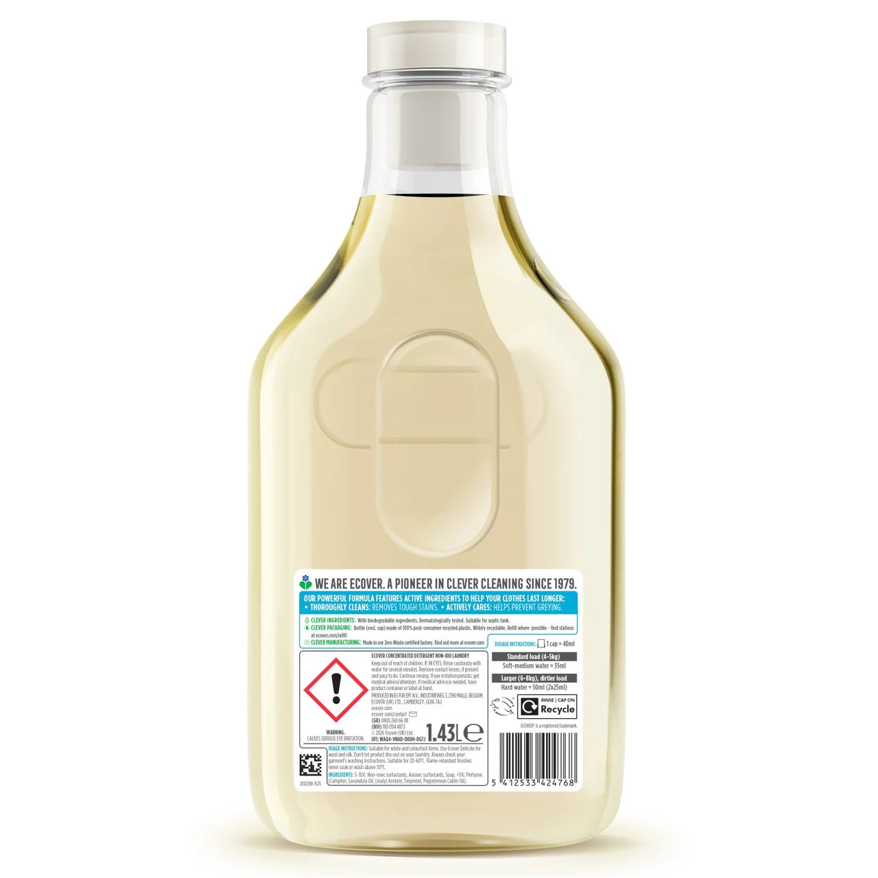 Ecover Laundry Liquid Non Bio 1.43L