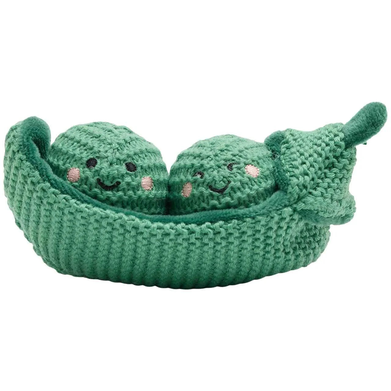 M&S Crochet Peas in a Pod Toy, Green