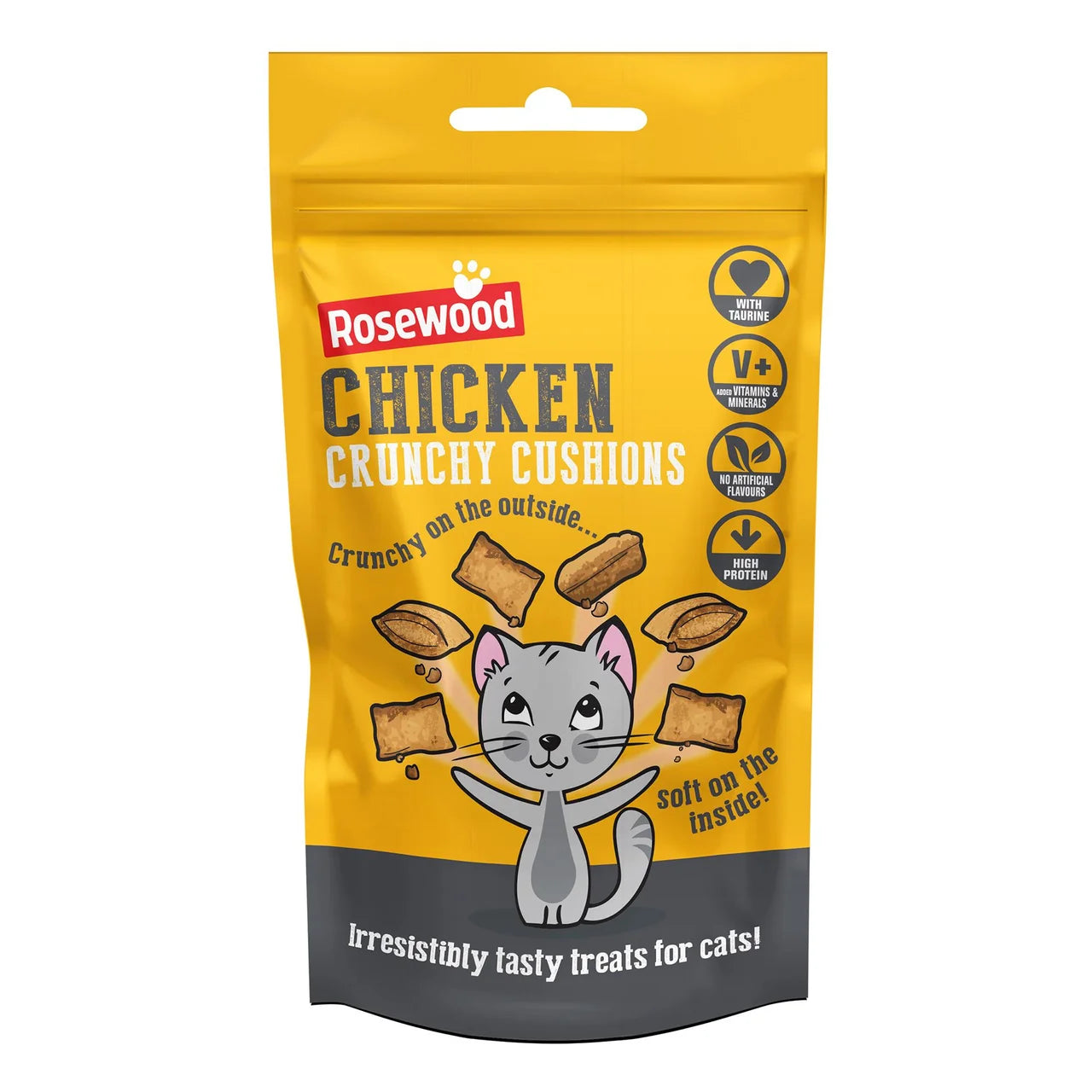 Crunchy Chicken Cushions For Cats 60g
