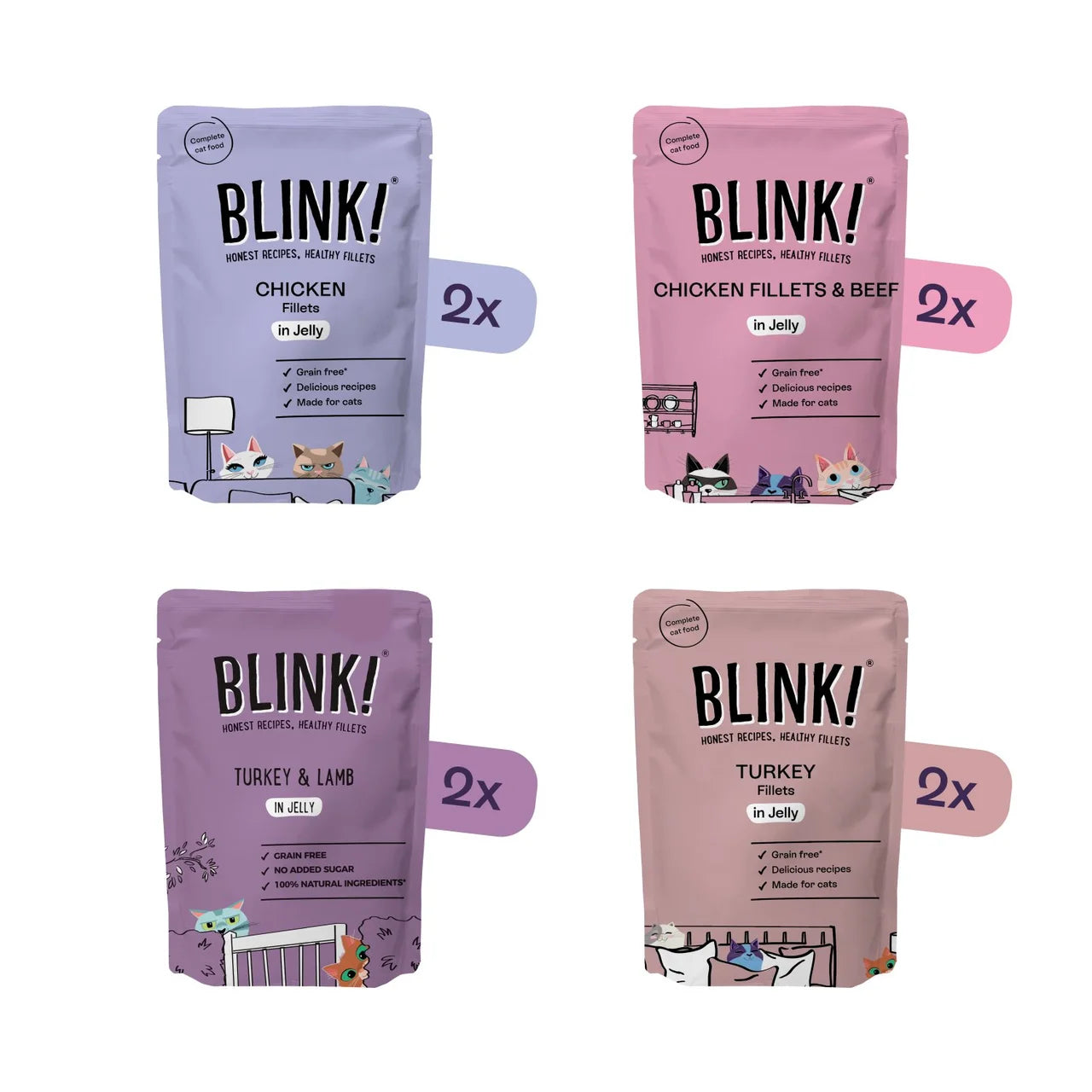 Blink! Farm Fillet Selection In Jelly Multipack 8 x 85g
