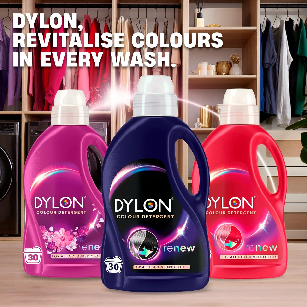 Dylon Renew Black & Dark Liquid Laundry Detergent 30W 1.5L