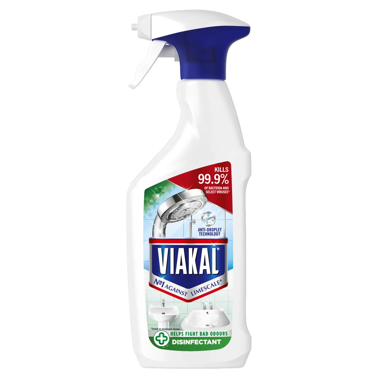 Viakal Bathroom Limescale Remover Anti-Bacterial Spray 500ml