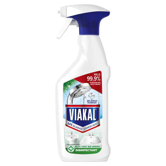 Viakal Bathroom Limescale Remover Anti-Bacterial Spray 500ml