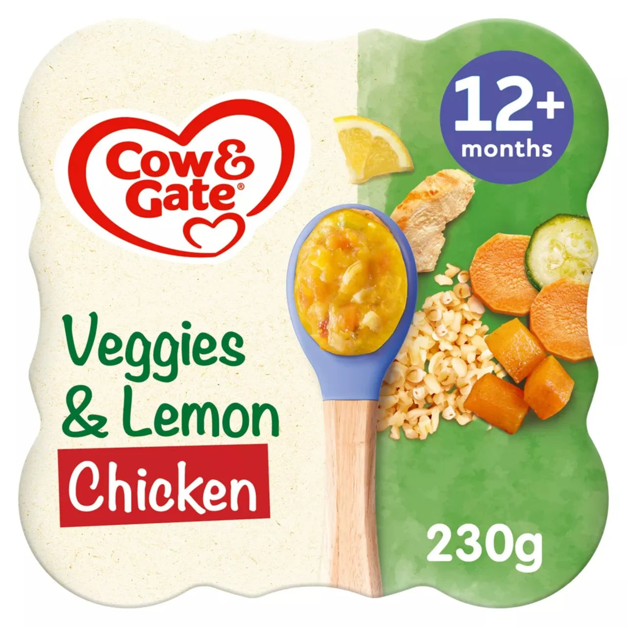 Cow & Gate Veggies & Lemon Chicken Baby Food Meal 12+ Months 230g