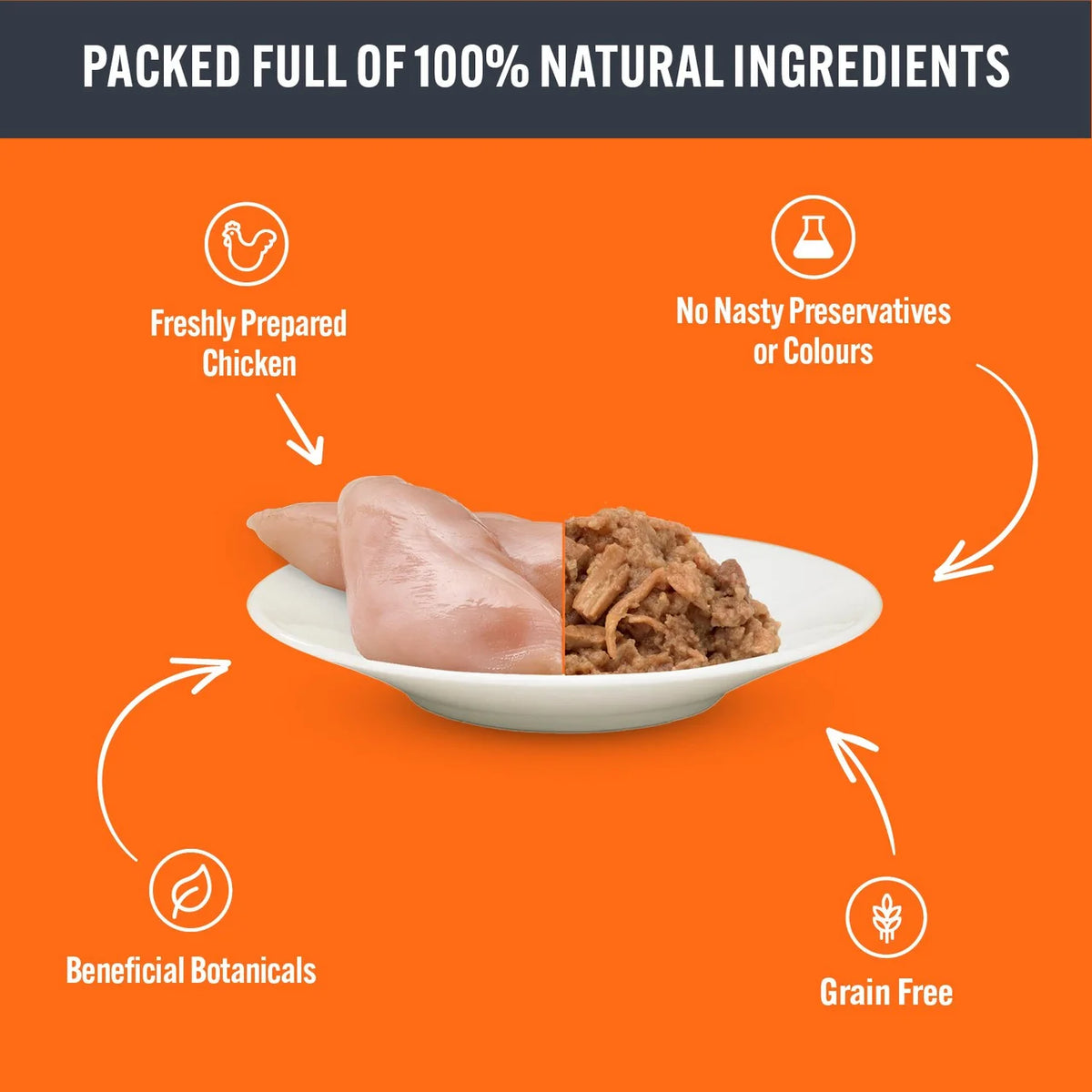 HiLife It's Only Natural Cat Food The Chicken One In Jelly 8 x 70g