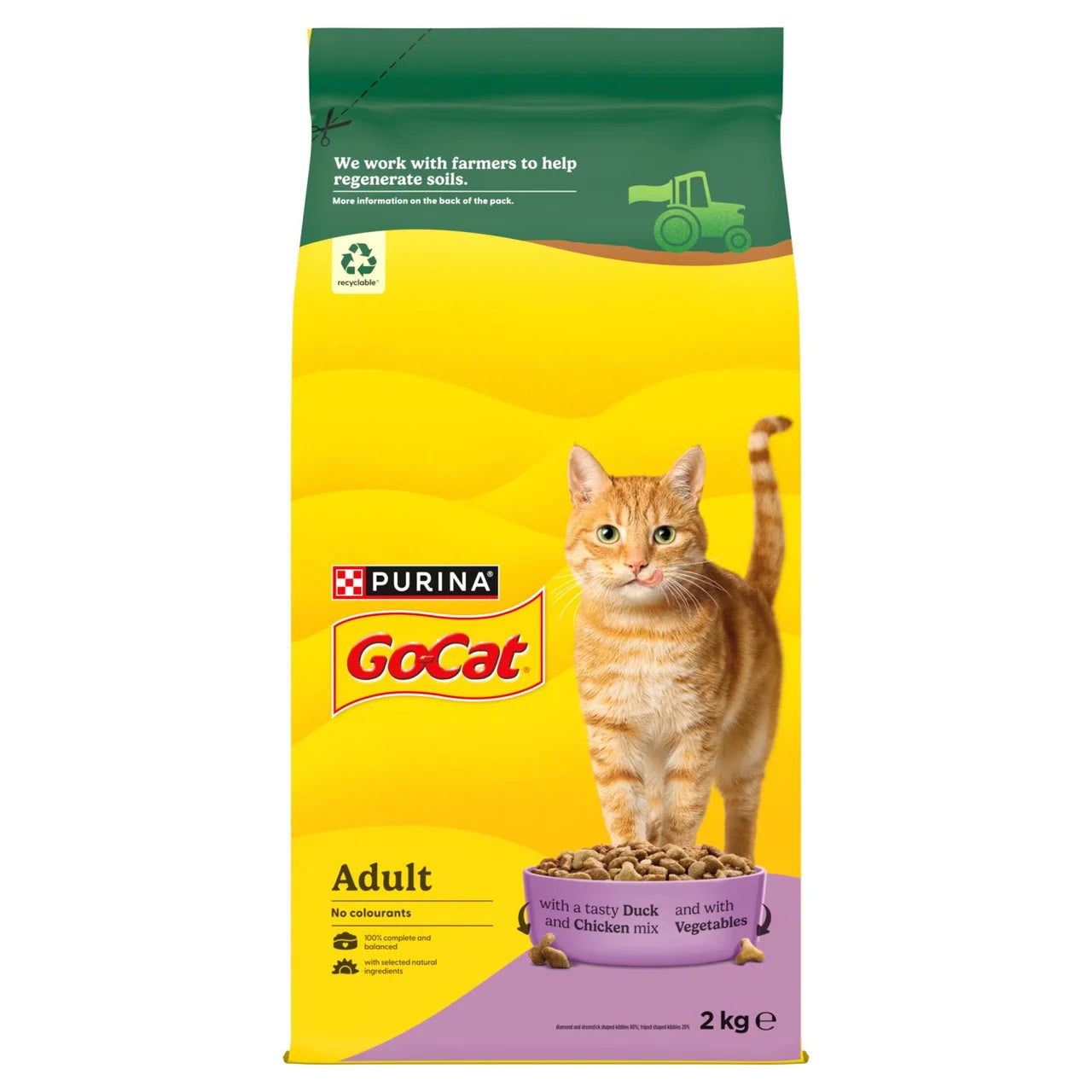 Go-Cat Chicken & Duck Dry Cat Food 2kg