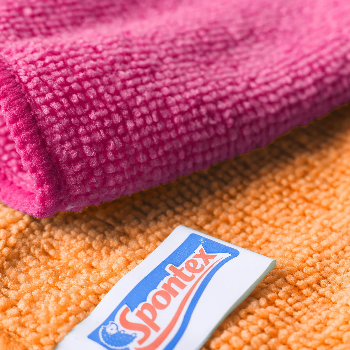 Spontex Microfibre Cloths All Purpose Kitchen and Bathroom Cleaner 4 per pack