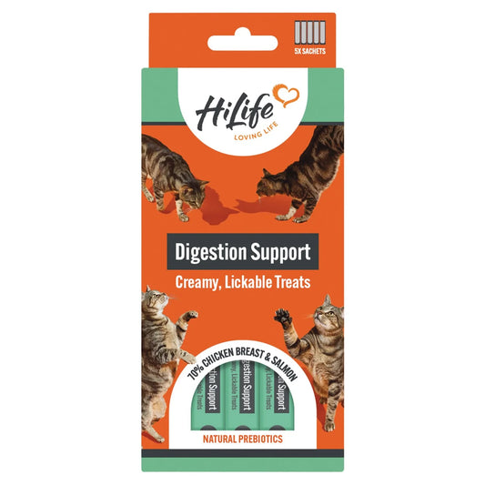 HiLife Functional Cat Licks Digestive Support 5 x 15g