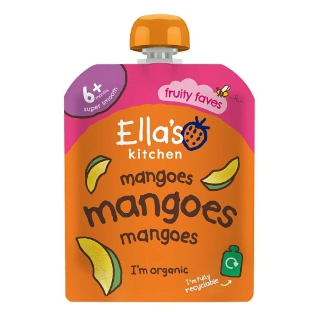 Ella's Kitchen Mangoes First Tastes Baby Food Pouch 6+ Months 70g