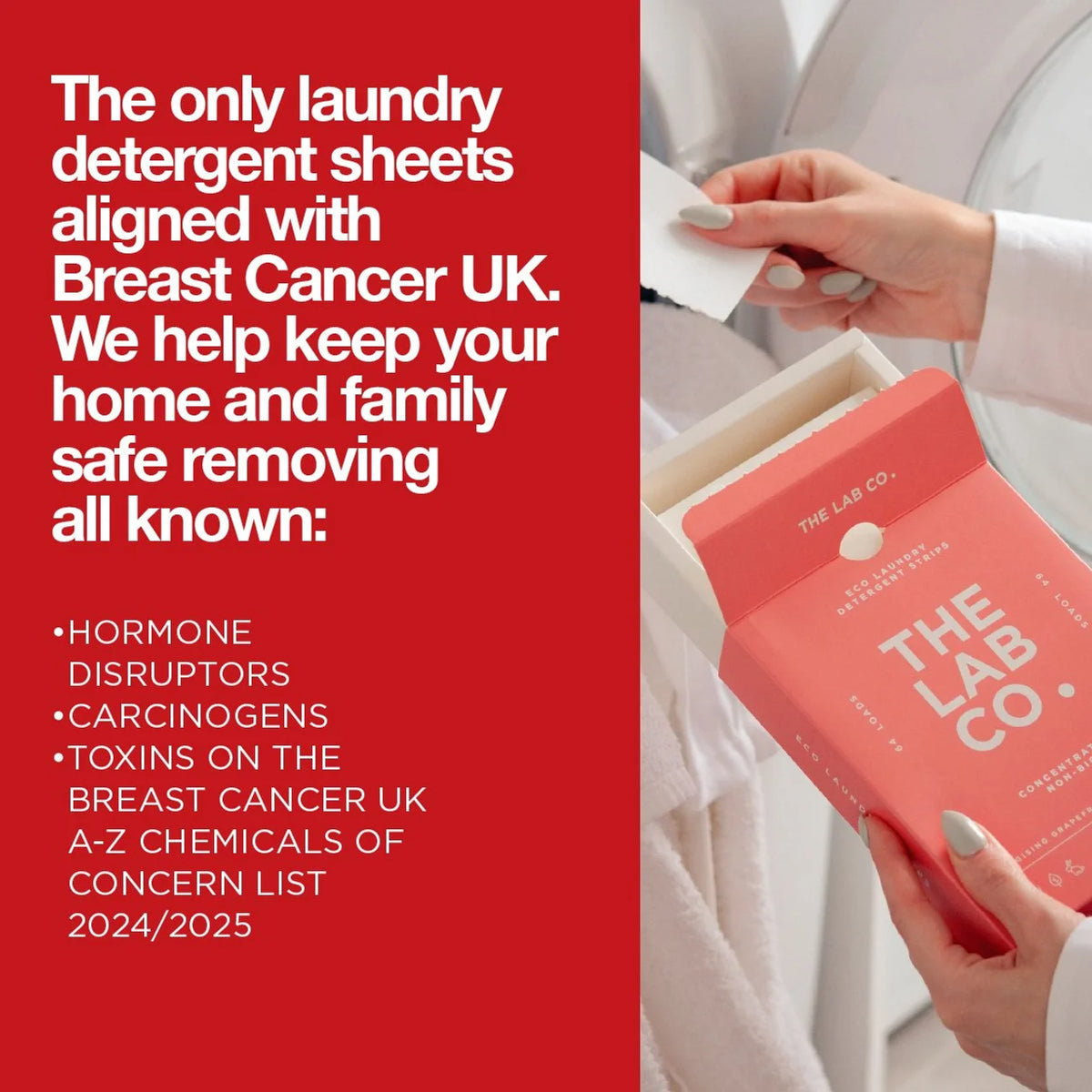 The Lab Co. Laundry Detergent Sheets Non Bio Energising Scent 64 Loads