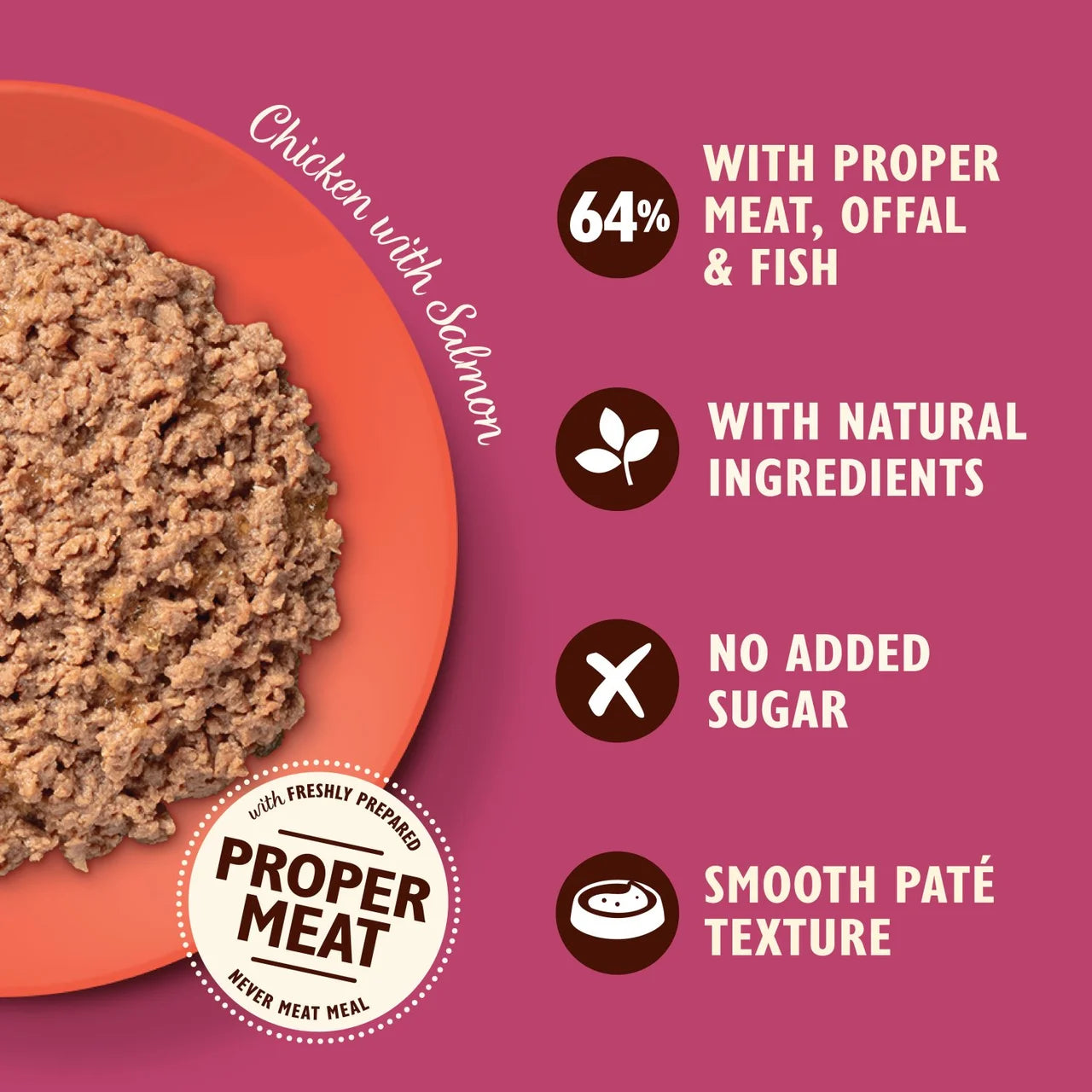 Lily's Kitchen Cat Smooth Chicken & Salmon Pate 85g