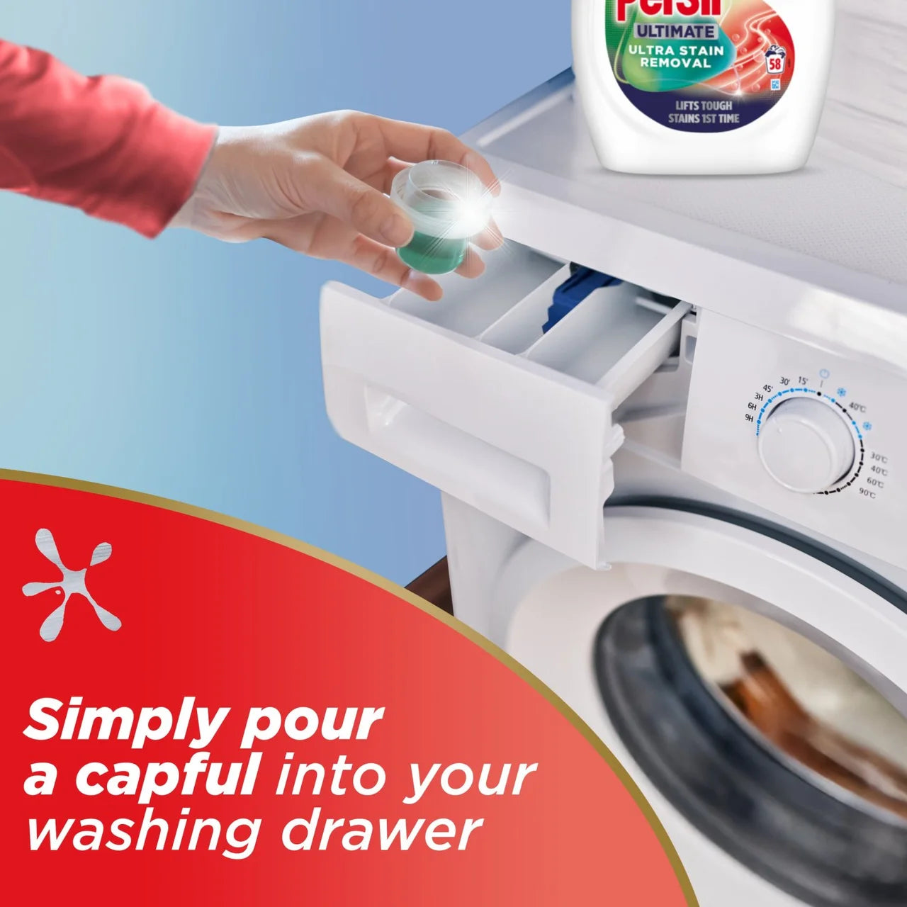 Persil Bio Ultimate Extra Stain Removal Washing Liquid 58 Wash 1600ml