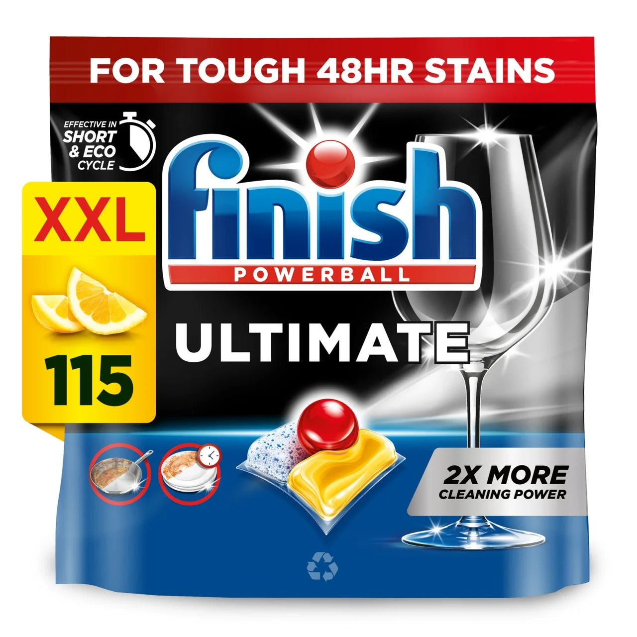 Finish Ultimate All in One Dishwasher tabs Lemon 115 per pack