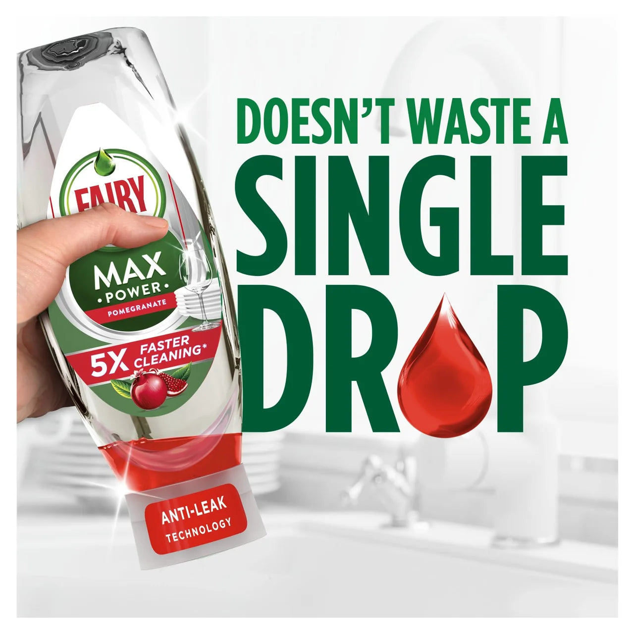 Fairy Max Power Washing Up Liquid Pomegranate 660ml