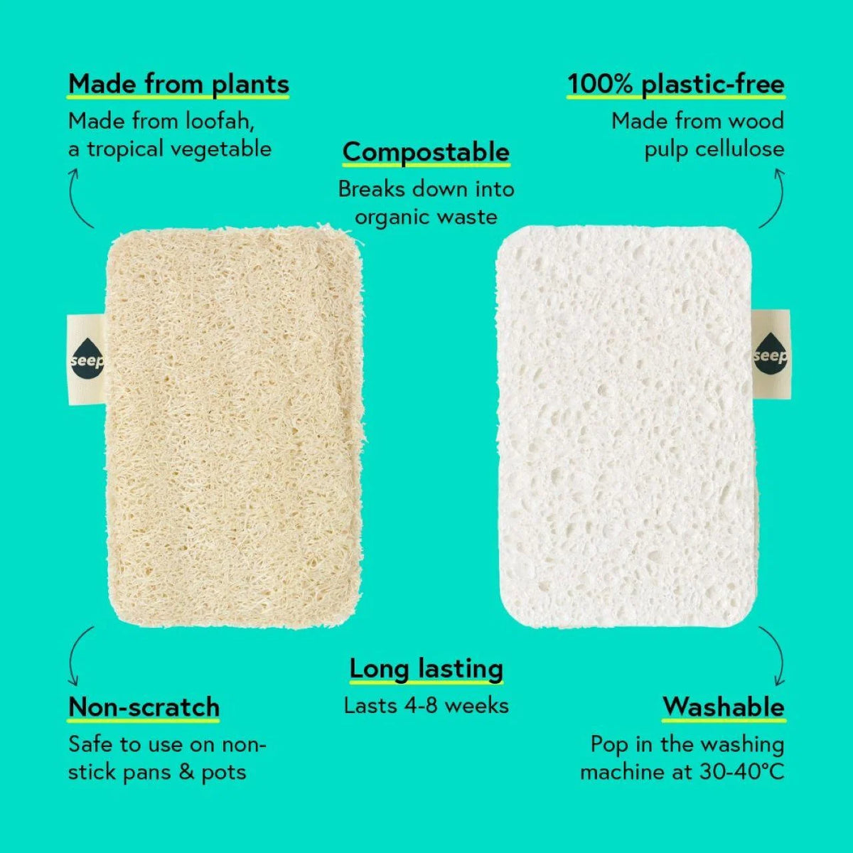 Seep Sponge Scourer Plastic Free