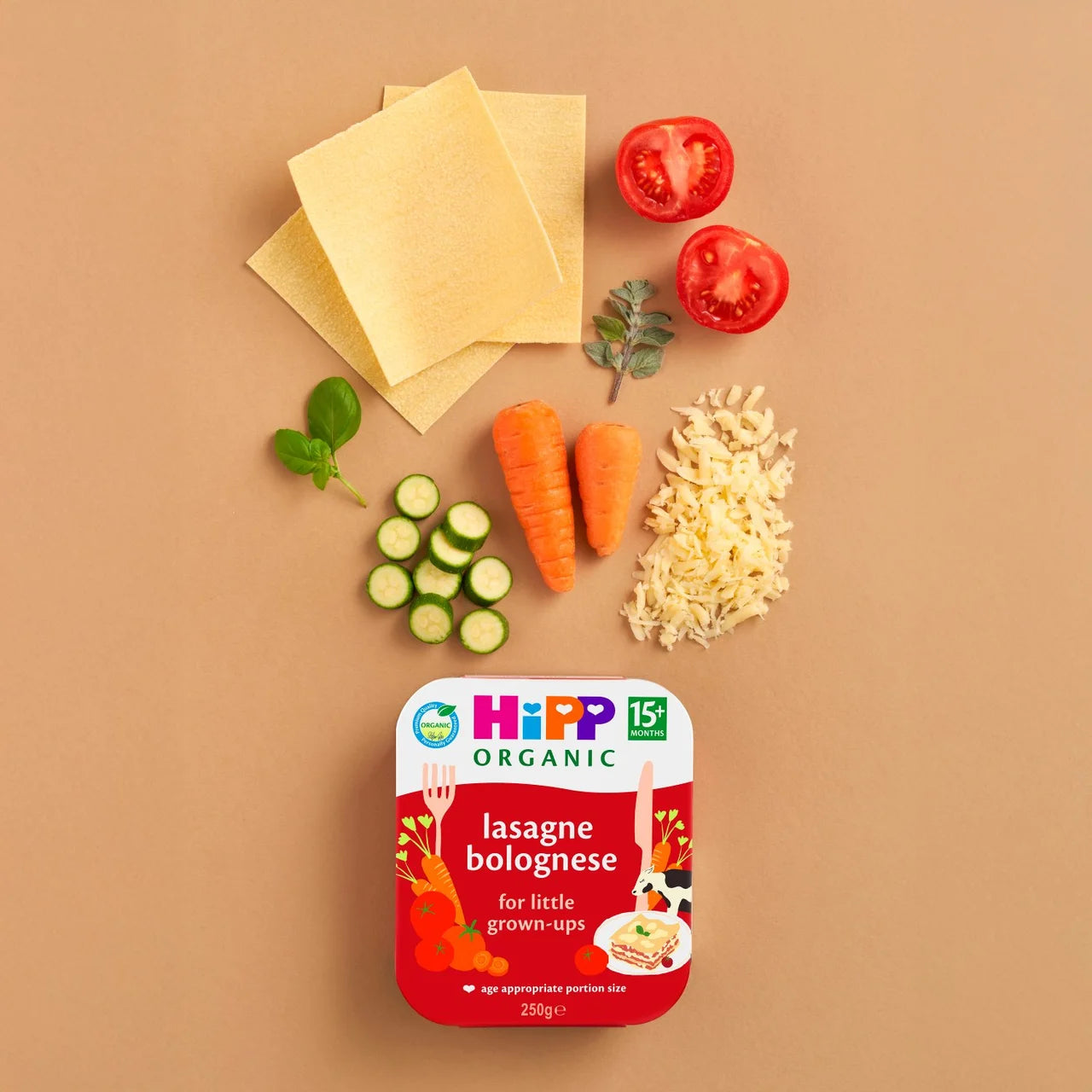 HiPP Organic Lasagne Bolognese Toddler Tray Meal 15+ Months 250g