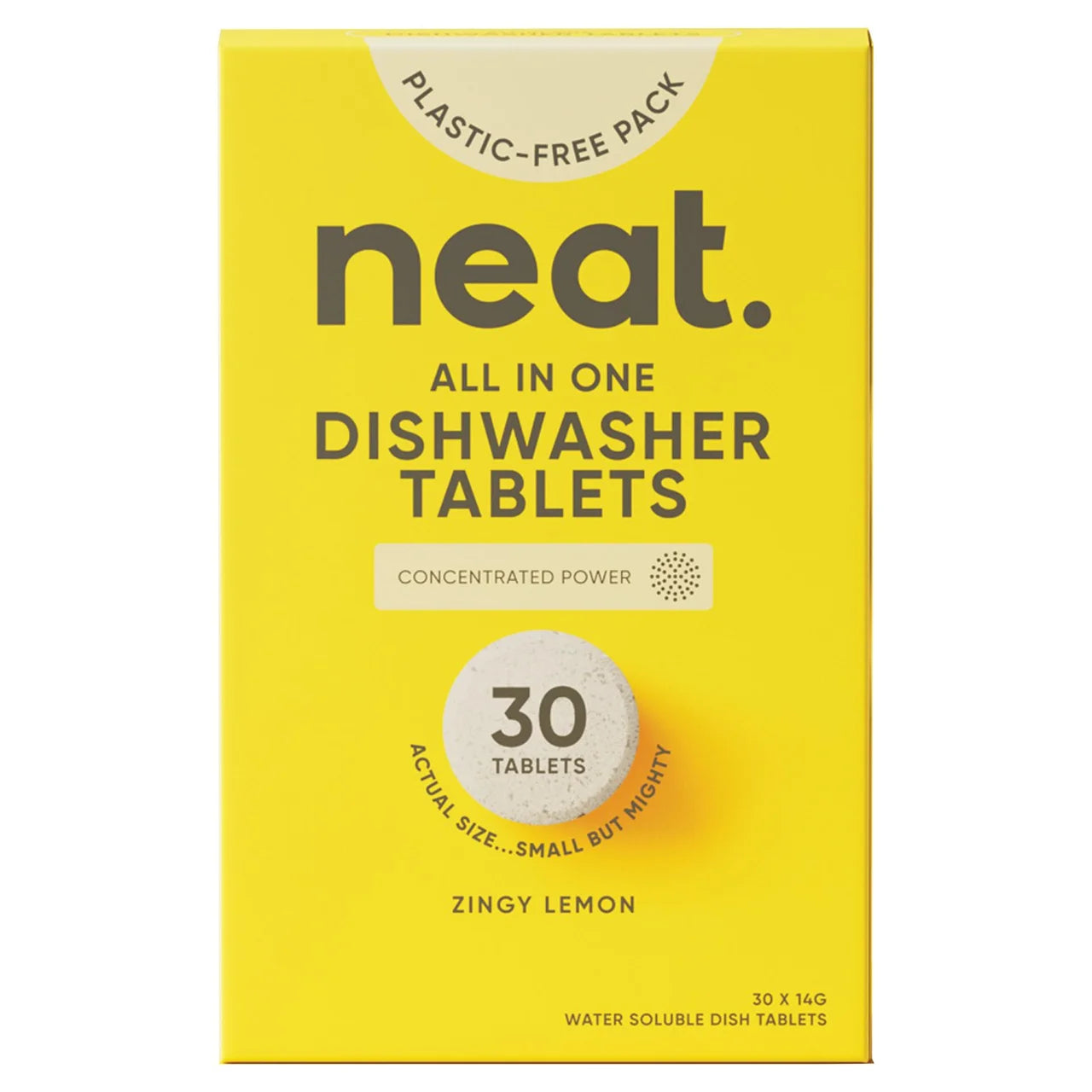 Neat All in One Dishwasher Tablets Lemon 30 per pack